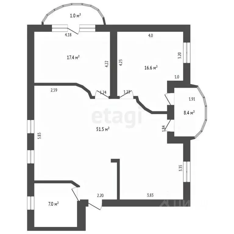 3-к кв. Краснодарский край, Геленджик ул. Халтурина, 16 (93.1 м) - Фото 2