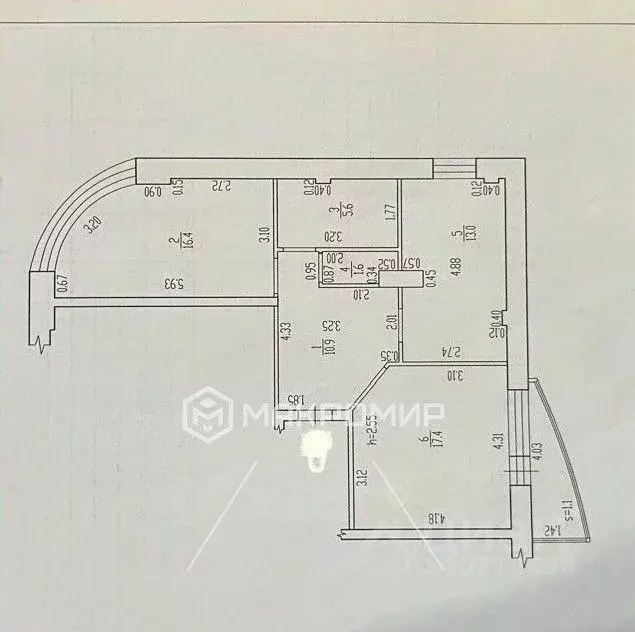 2-к кв. Брянская область, Брянск Московский просп., 87 (64.0 м) - Фото 2