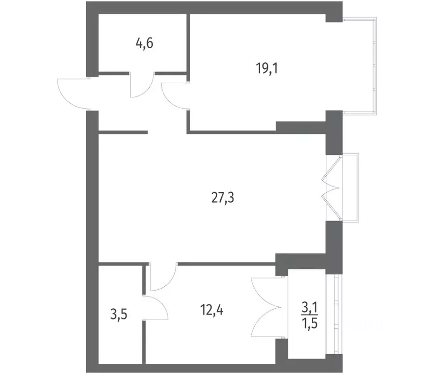 2-к кв. Санкт-Петербург ул. Академика Константинова, 1к1 (73.16 м) - Фото 0