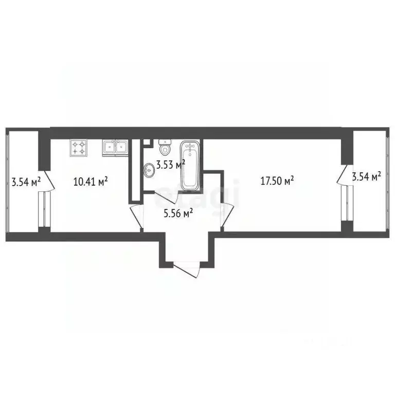1-к кв. Санкт-Петербург Яхтенная ул., 34 (36.0 м) - Фото 1