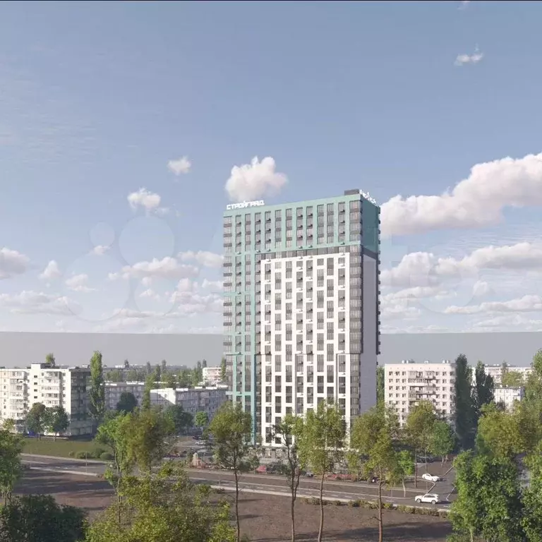 1-к. квартира, 42,6 м, 11/24 эт. - Фото 1