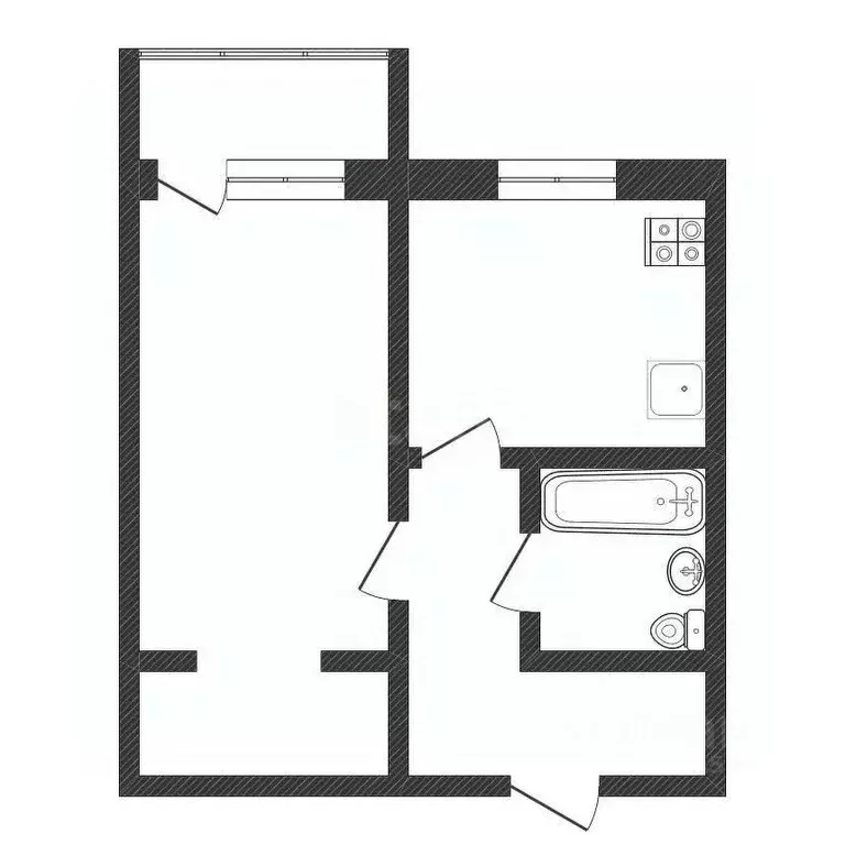 1-к кв. Нижегородская область, Нижний Новгород Медицинская ул., 16 ... - Фото 2