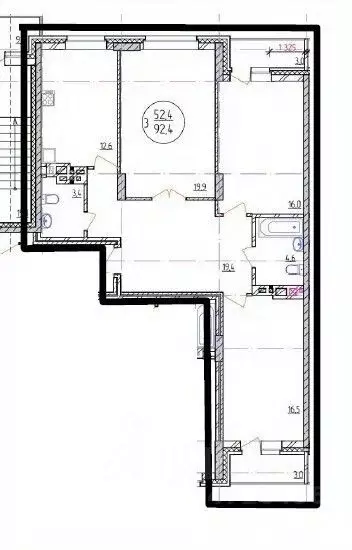 3-к кв. Новосибирская область, Новосибирск ул. Дуси Ковальчук, 244 ... - Фото 1