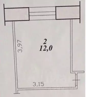 Комната Хабаровский край, Комсомольск-на-Амуре просп. Мира, 32 (12.0 ... - Фото 2