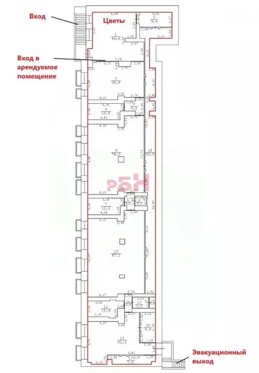 Помещение свободного назначения в Свердловская область, Екатеринбург ... - Фото 2