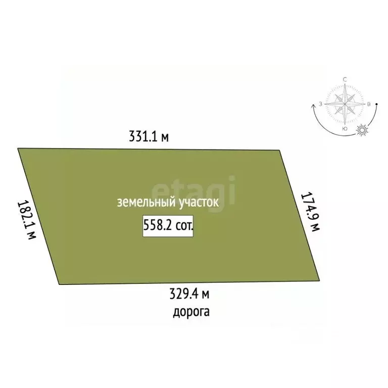 Участок в Крым, Симферопольский район, Николаевка пгт  (558.21 сот.) - Фото 2