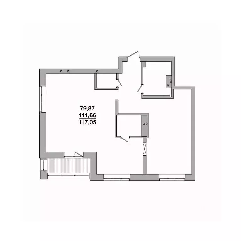 3-к кв. Новосибирская область, Новосибирск ул. Сеченова, 13 (117.05 м) - Фото 0