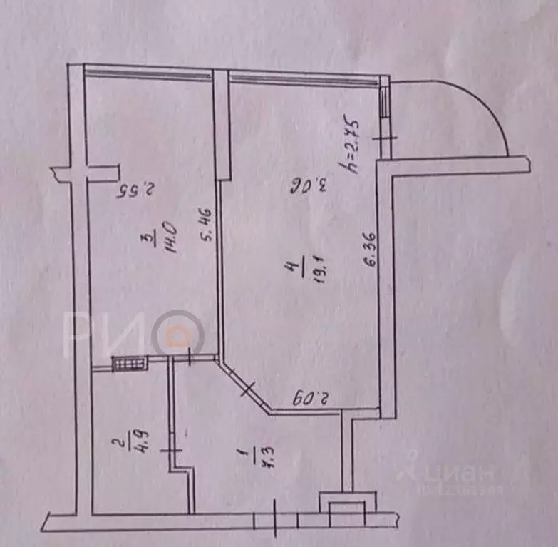 1-к кв. Севастополь ул. Степаняна, 2Ак1 (45.9 м) - Фото 2