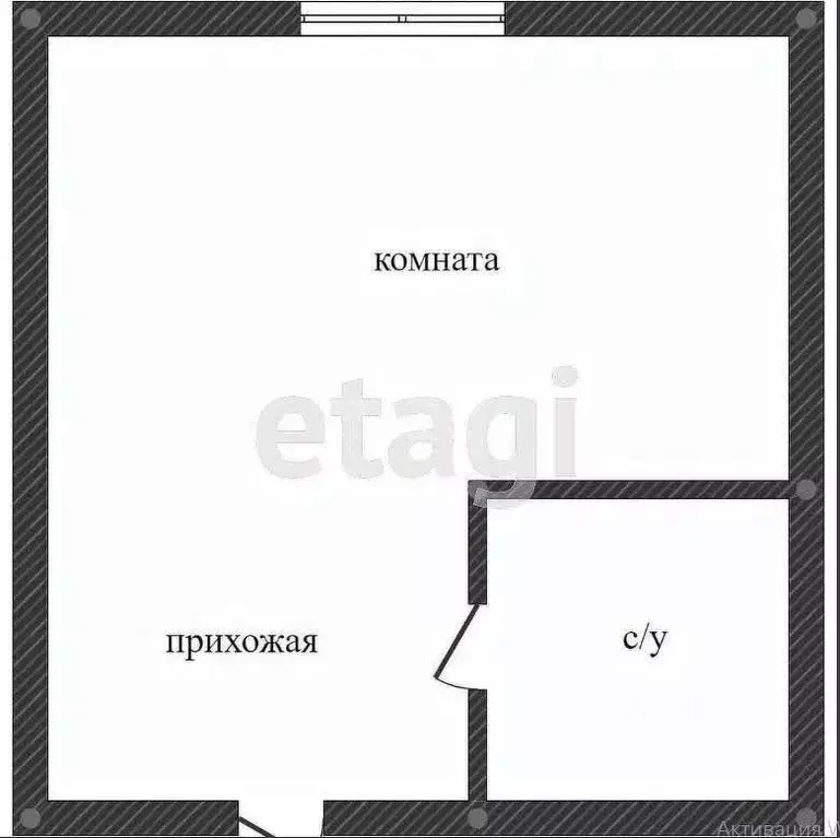 Студия Приморский край, Владивосток Луговая ул., 50А (23.0 м) - Фото 1