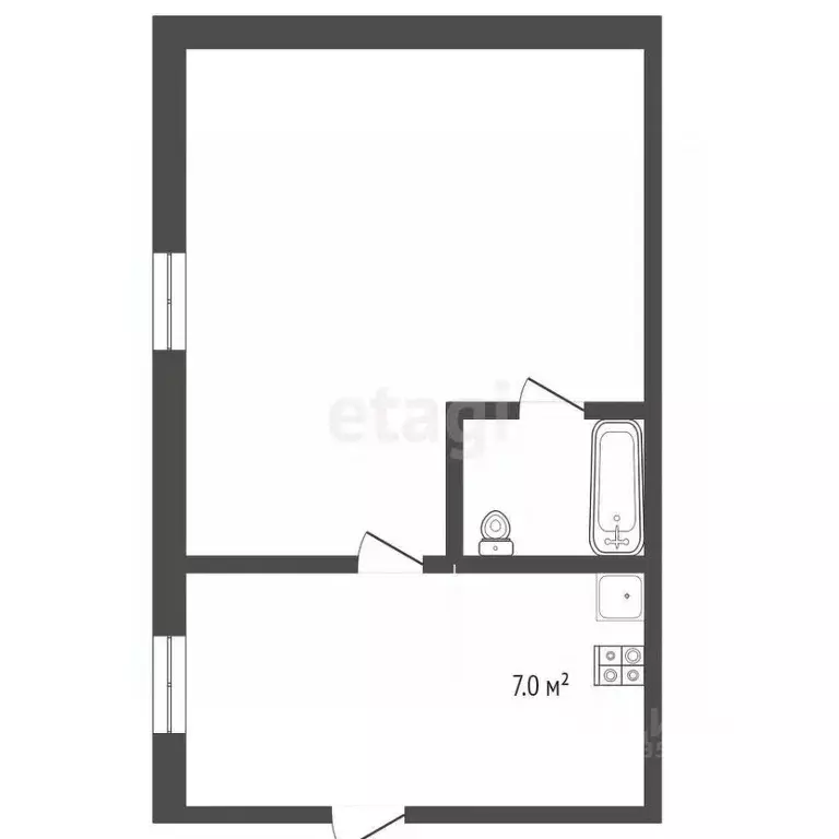 1-к кв. Крым, Ялта ул. Найденова, 10 (32.0 м) - Фото 2