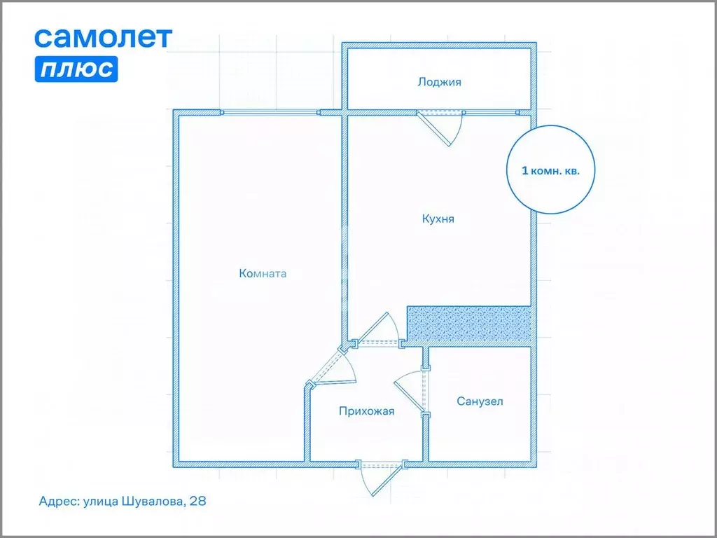 1-к кв. Ленинградская область, Мурино Всеволожский район, ул. ... - Фото 1