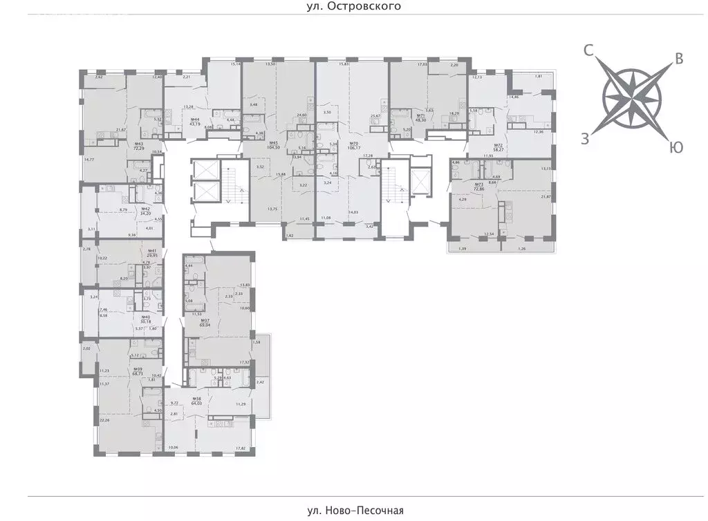 3-комнатная квартира: Казань, улица Островского, 105 (106.17 м) - Фото 2