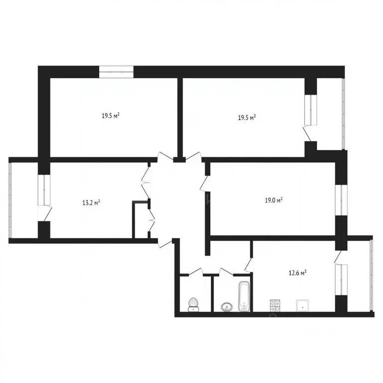 4-к кв. Тюменская область, Тюмень Советская ул., 84 (117.0 м) - Фото 1