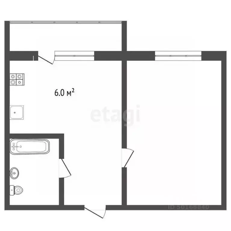 1-к кв. Саратовская область, Балашов ул. Титова, 11/1 (28.3 м) - Фото 1