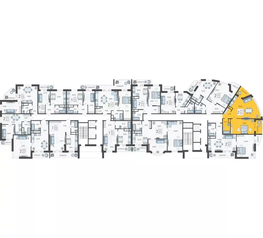 2-комнатная квартира: Краснодар, жилой комплекс Зеленодар, улица ... - Фото 2
