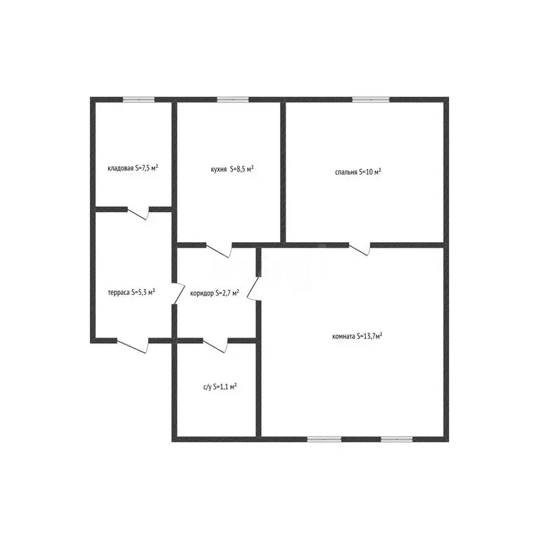 Дом в Приреченский, Советская улица (47.7 м) - Фото 1