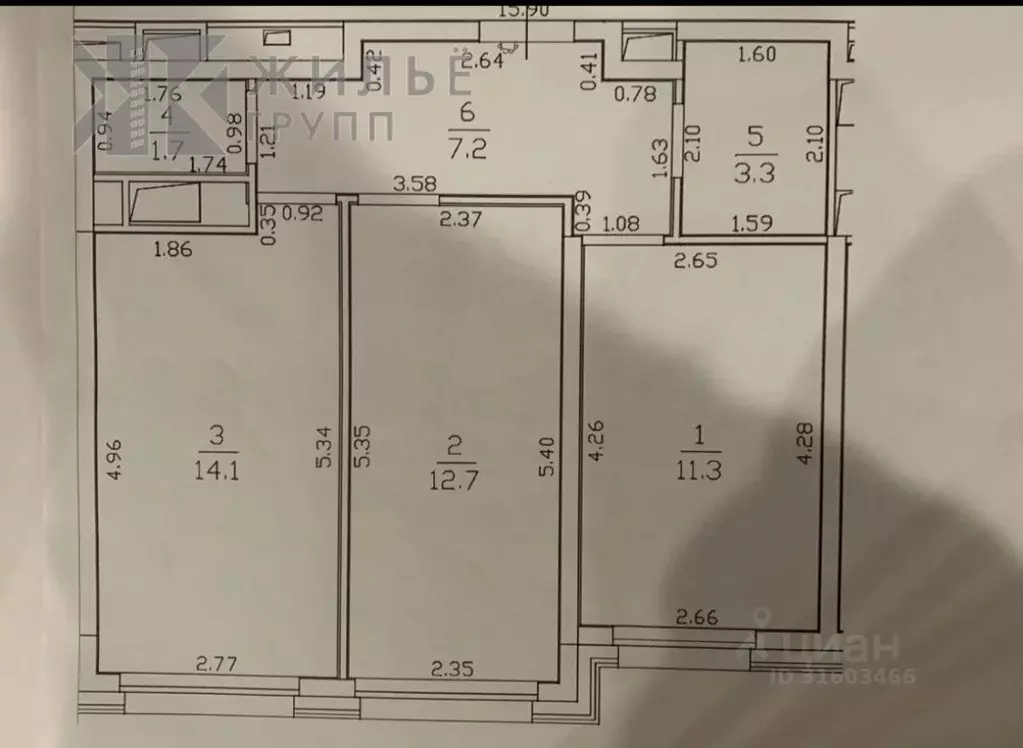 2-к кв. Татарстан, Казань ул. Братьев Батталовых, 20А (50.3 м) - Фото 2