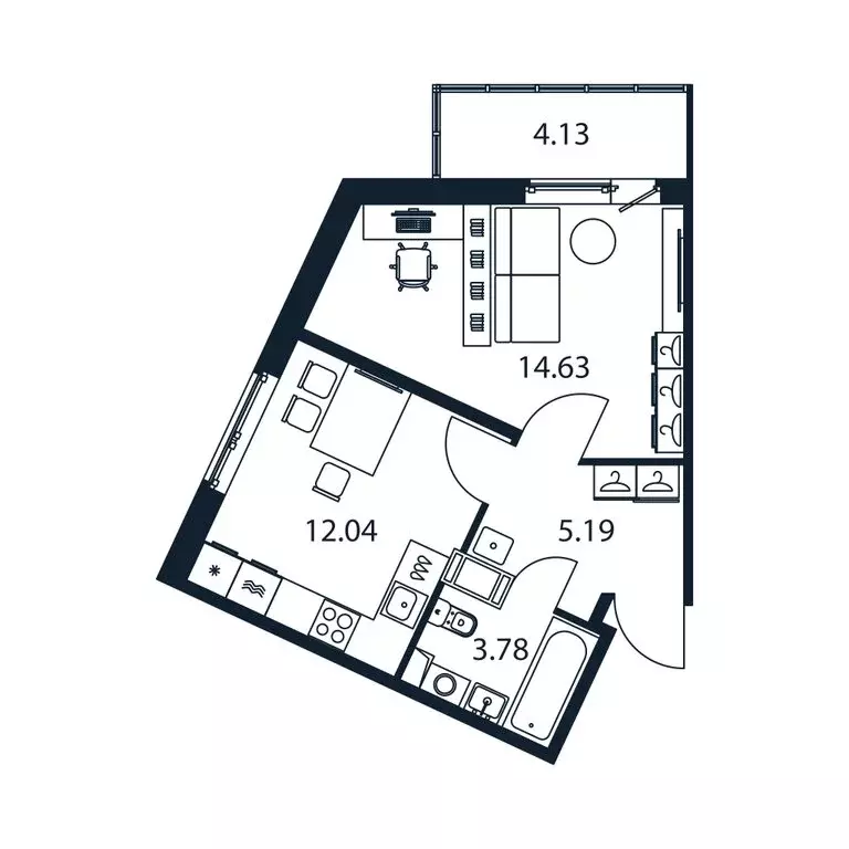 1-комнатная квартира: Мурино, ЖК Полис Лаврики (36.88 м) - Фото 0