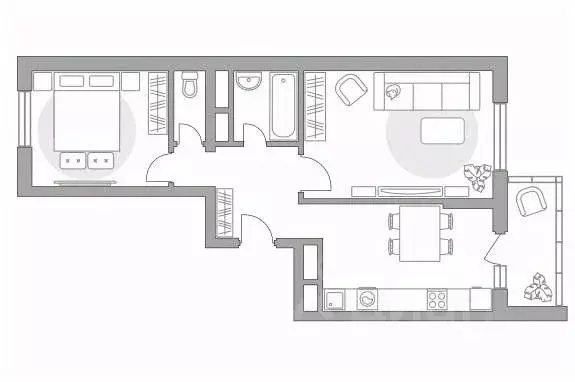 2-к кв. Московская область, Балашиха ул. Дмитриева, 10 (58.11 м) - Фото 1