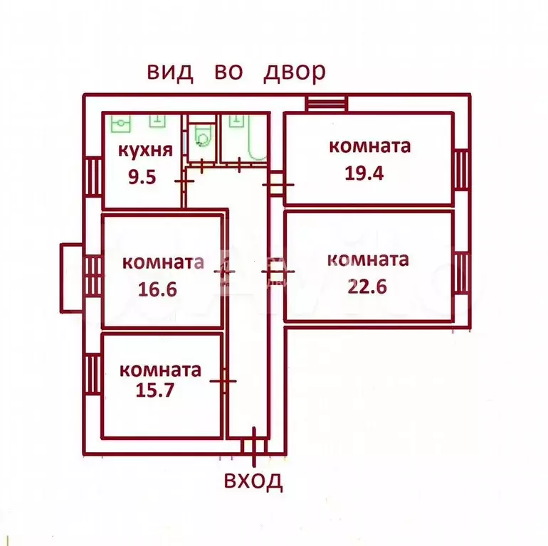 4-к. квартира, 104,8 м, 8/8 эт. - Фото 0