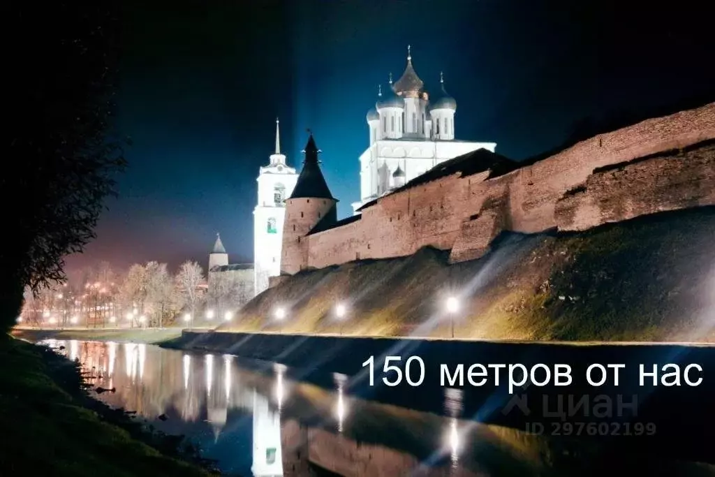 1-к кв. Псковская область, Псков ул. Леона Поземского, 21/1 (33.0 м) - Фото 1