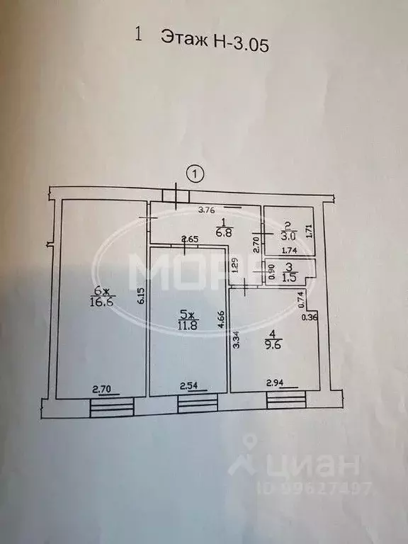 2-к кв. Калининградская область, Мамоново Артиллерийская ул., 2Ак4 ... - Фото 2