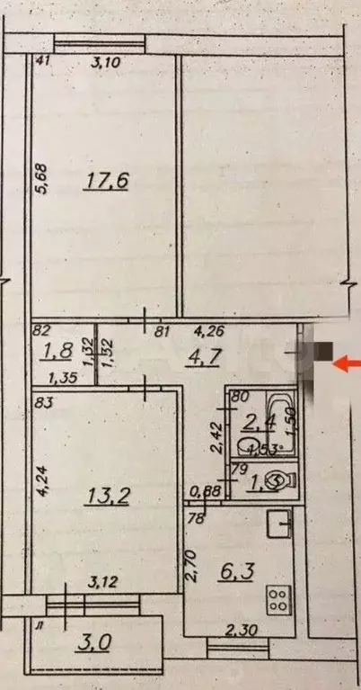 2-к. квартира, 50 м, 1/5 эт. - Фото 0