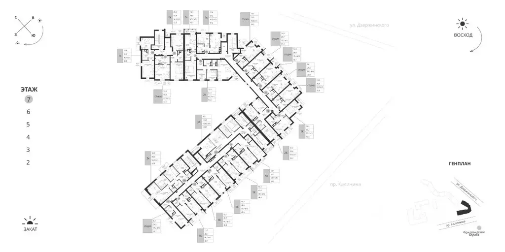 1-к кв. Калининградская область, Калининград просп. Калинина, 117 ... - Фото 1