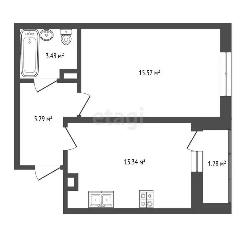 1-комнатная квартира: Ярославль, Пашуковская улица, 9к2 (38.96 м) - Фото 1