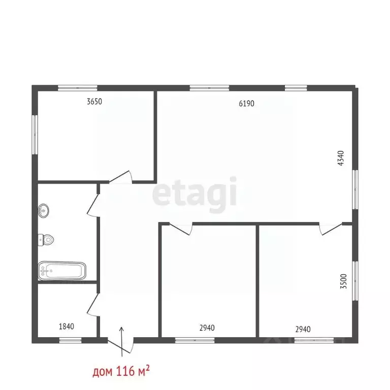 Дом в Свердловская область, Полевской муниципальный округ, пос. ... - Фото 2