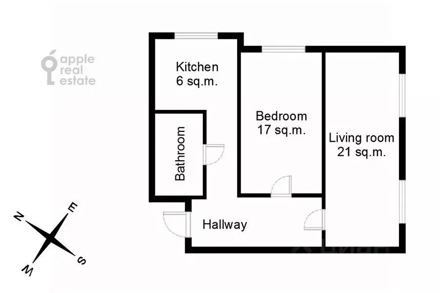 2-к кв. Москва Новинский бул., 18С1 (65.0 м) - Фото 1