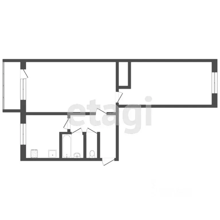 2-к кв. Тюменская область, Тюмень ул. Энергетиков, 51А (48.4 м) - Фото 1