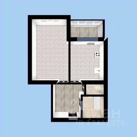 1-к кв. Белгородская область, Белгород ул. Губкина, 15в (48.0 м) - Фото 2