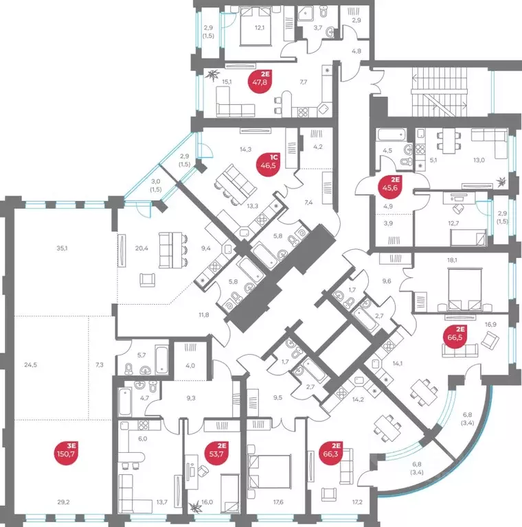 3-к кв. Пермский край, Пермь Советская ул., 16 (150.7 м) - Фото 2