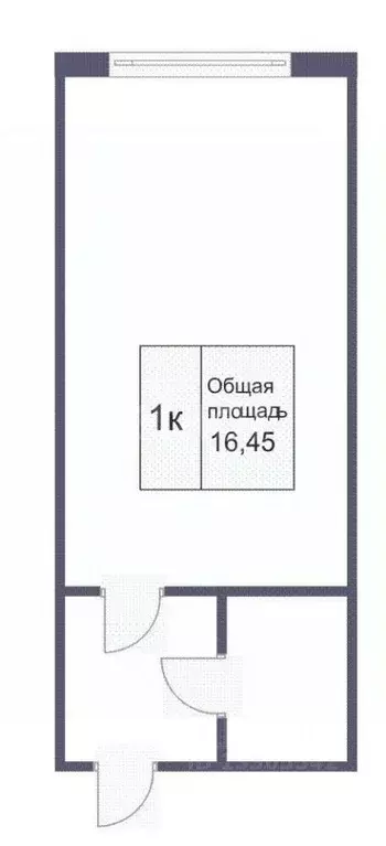 Студия Кемеровская область, Кемерово ул. Мичурина, 61 (16.5 м) - Фото 2