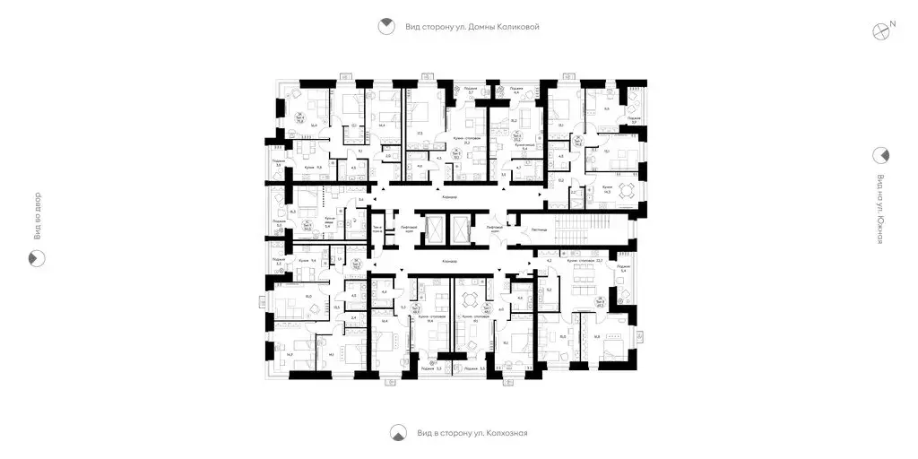 1-комнатная квартира: Сыктывкар, Южная улица, 10 (51.1 м) - Фото 2