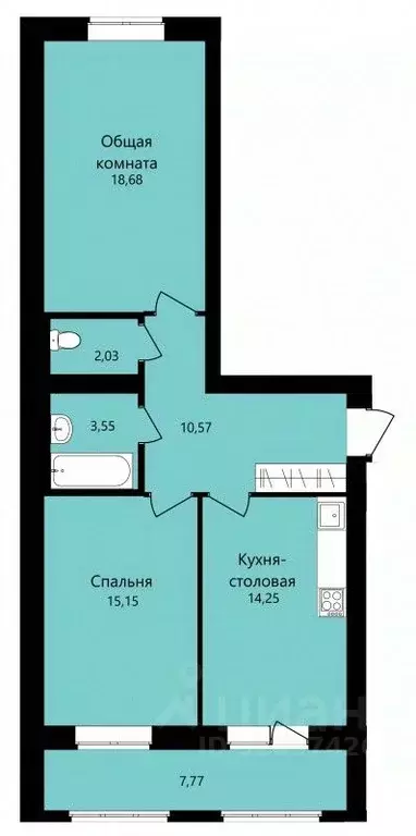 2-к кв. Мордовия, Саранск ул. Филатова, 11 (68.12 м) - Фото 0