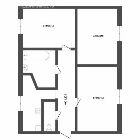 3-комнатная квартира: Златоуст, улица Риты Сергеевой, 9 (70 м) - Фото 0