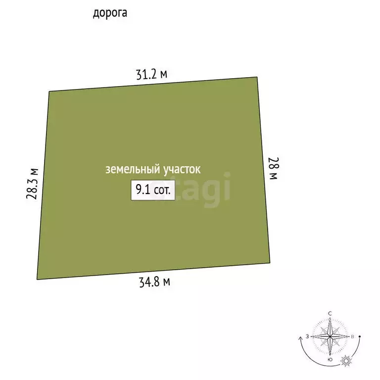 Участок в Каменское, улица Юго-восточная часть (9.06 м) - Фото 1