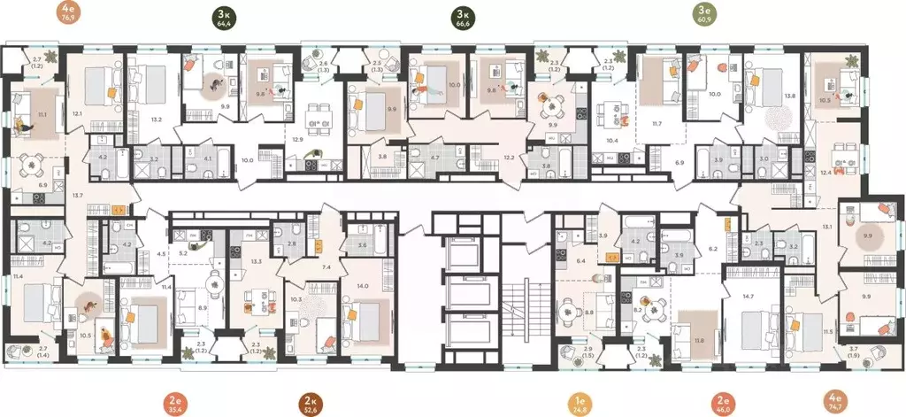Студия Пермский край, Пермь ул. Куфонина, 1 (24.8 м) - Фото 1