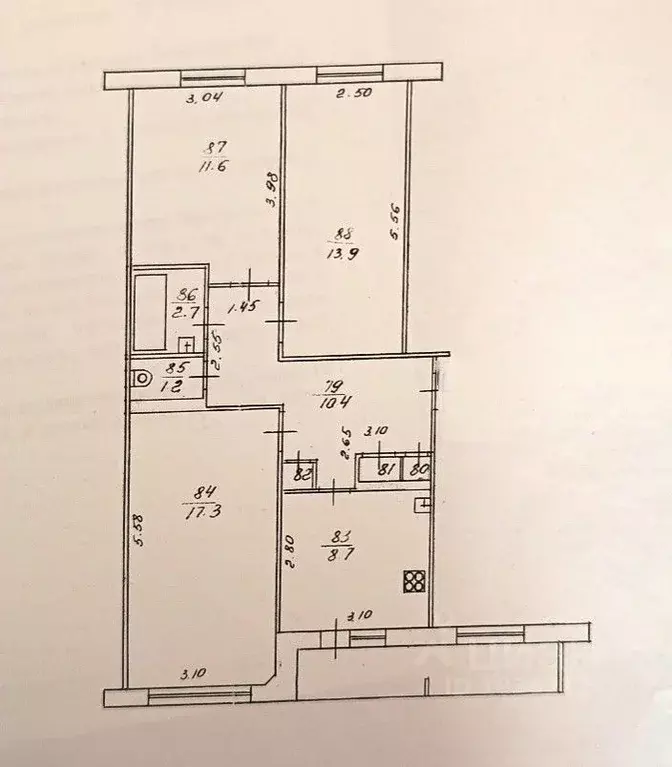 3-к кв. Кировская область, Киров ул. Пятницкая, 28 (67.0 м) - Фото 0