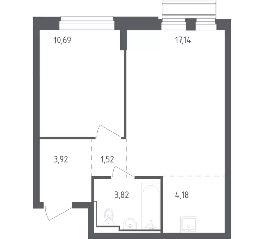 1-комнатная квартира: село Лайково, микрорайон Город-Событие, ЖК ... - Фото 1