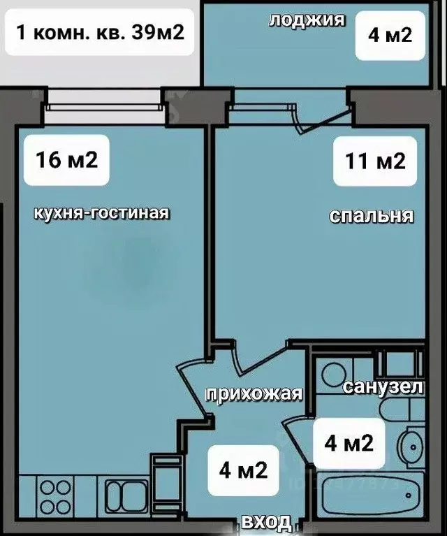 1-к кв. Ленинградская область, Мурино Всеволожский район, бул. ... - Фото 2