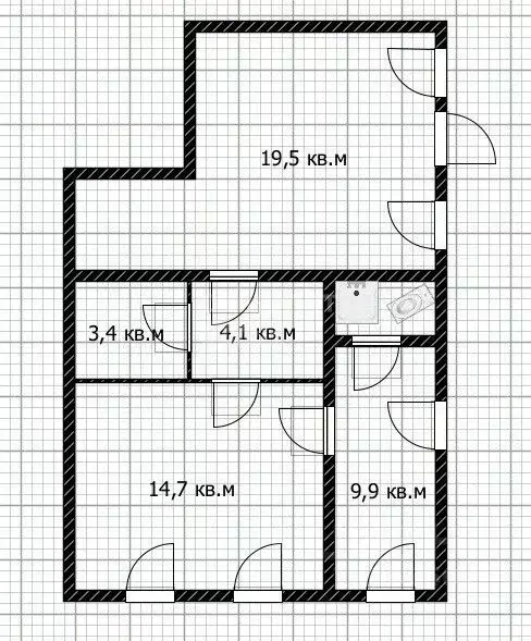 Дом в Оренбургская область, Оренбург Комсомольская ул., 160 (52 м) - Фото 1