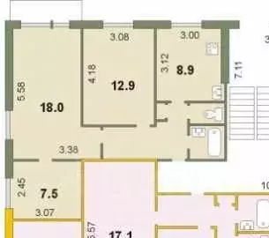 3-к кв. Самарская область, Самара ул. Стара-Загора, 167 (58.0 м) - Фото 1