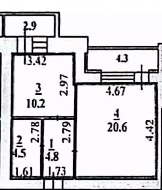 1-к кв. Липецкая область, Елец ул. Черокманова, 2 (41.1 м) - Фото 1