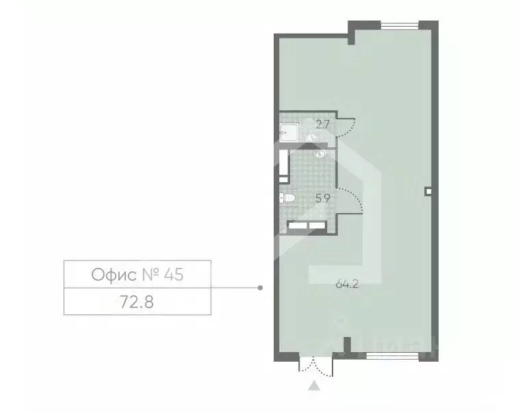 Помещение свободного назначения в Москва Производственная ул., 17 (73 ... - Фото 2