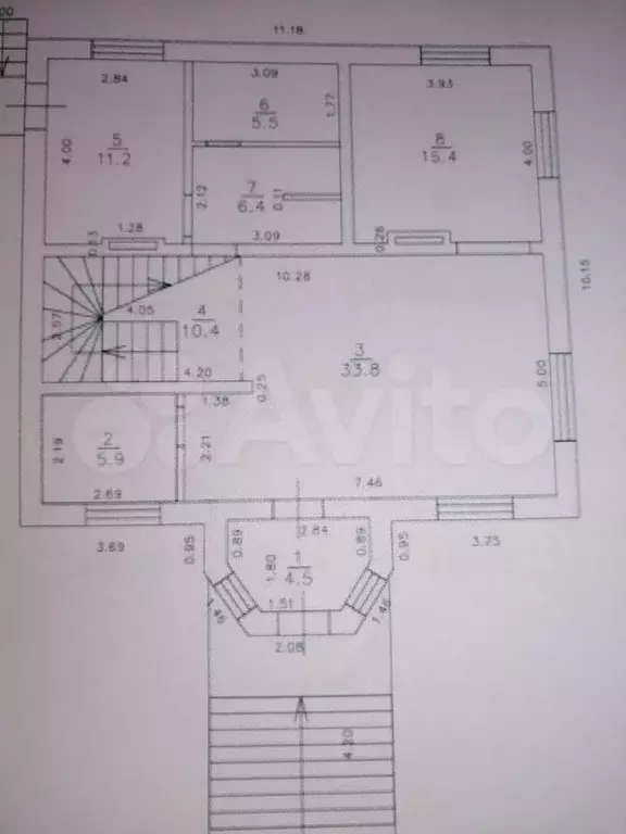 Дом 174 м на участке 8 сот. - Фото 1