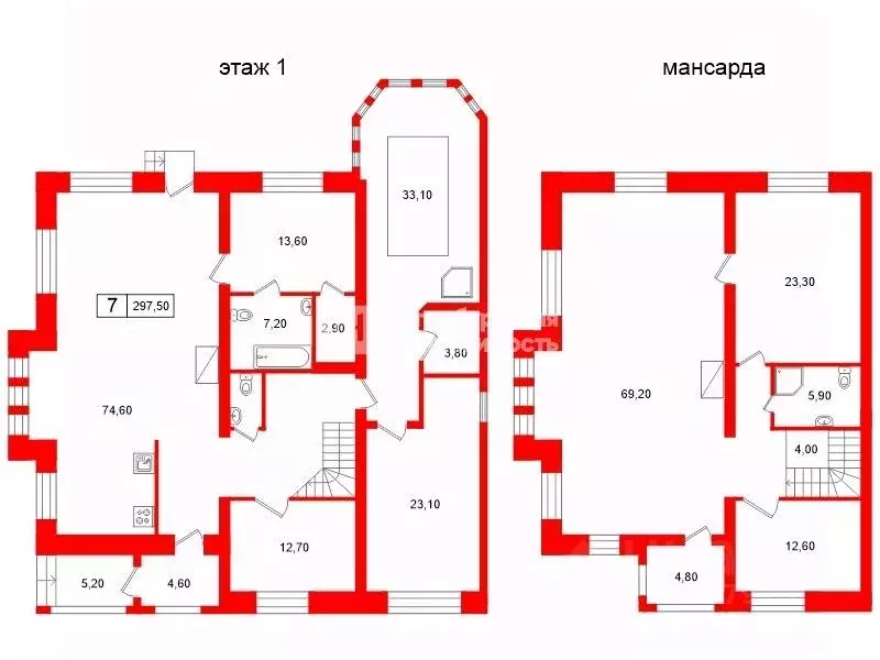 Дом в Санкт-Петербург пос. Александровская, ул. Пулковская, 16 (298 м) - Фото 2