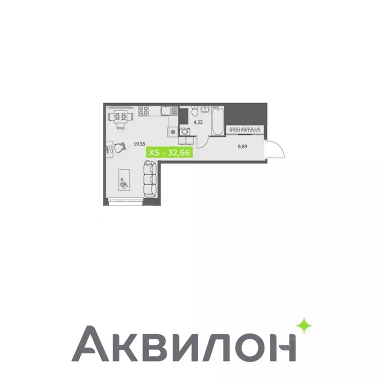 Студия Архангельская область, Архангельск Троицкий просп., 110 (32.66 ... - Фото 0